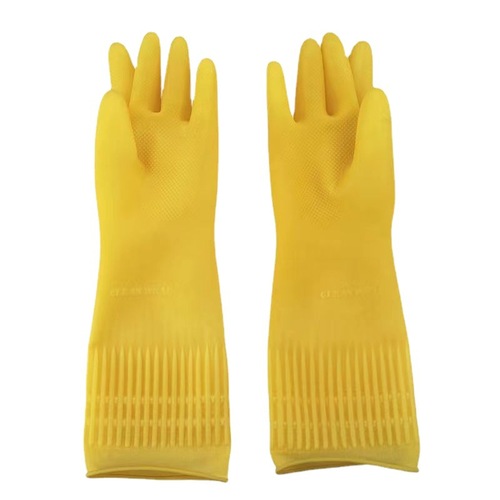 Kitchen utility gloves, long-handled dishwashing, latex cleaning, rubber gloves, laundry rubber waterproof thickened household gloves
