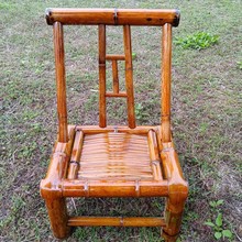 老式竹椅子靠背椅座椅单人子凳子复古餐椅茶几乘凉庭院椅子小型