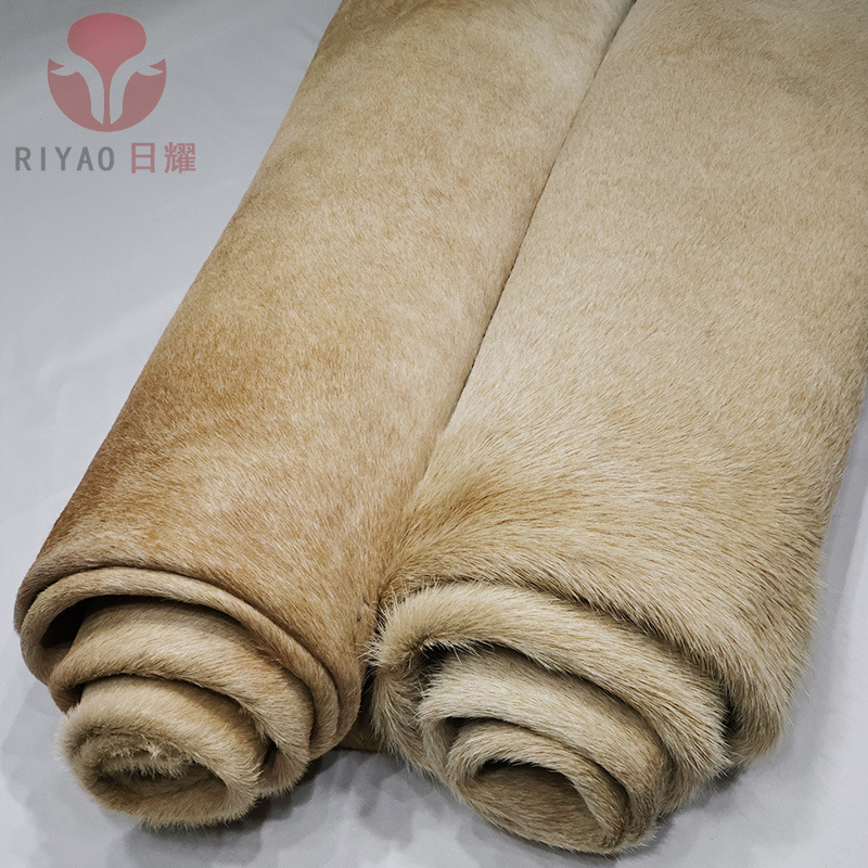 厂家直批毛牛皮真皮皮料家用毛毯头层牛皮可做沙发座椅整张牛毛皮