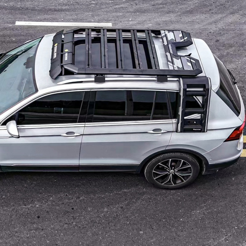 Tiguan L Roof Luggage Rack Ladder Side Account Off-road Refit Roof Expansion Platform Outdoor Storage Rack Travel Rack