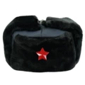 Blue Cloth 125g Black Velvet Red Five-Pointed Star Badge