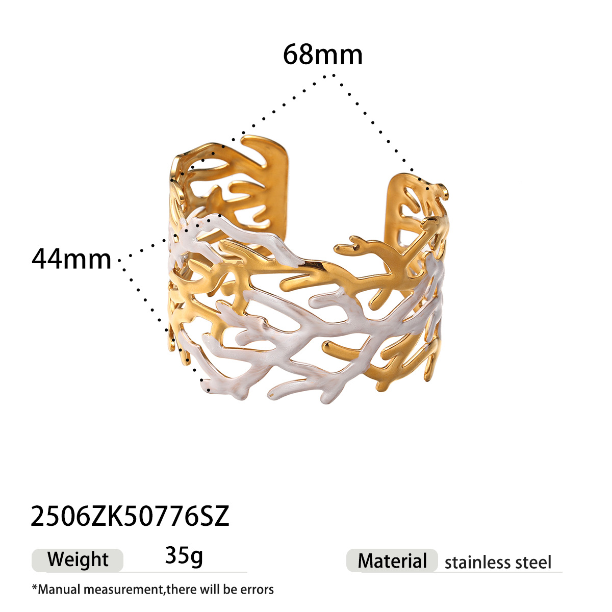 Tina Europa y América pulsera de acero inoxidable mujer alta sensación oro y plata flores de contraste de color titanio pulsera de acero joyería de venta caliente transfronteriza