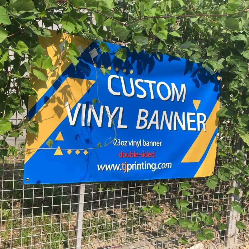 跨境外贸广告横幅banner定制户外防水防晒pvc海报打孔乙烯基条幅