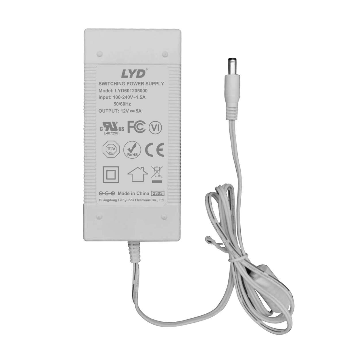 Питапер питания медицинский адаптер 12В5А, сертифицирован IEC60601 UL60601, адаптер питания для реабилитационных приборов