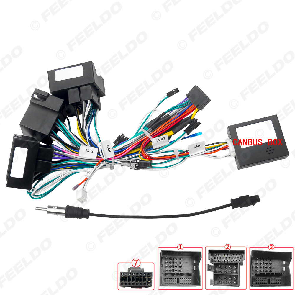 适用奔驰B200/W245/唯雅诺/威霆/Viano/W639导航改装电源线协议盒