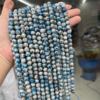 Organic round beads, marble nail decoration, accessory, wholesale