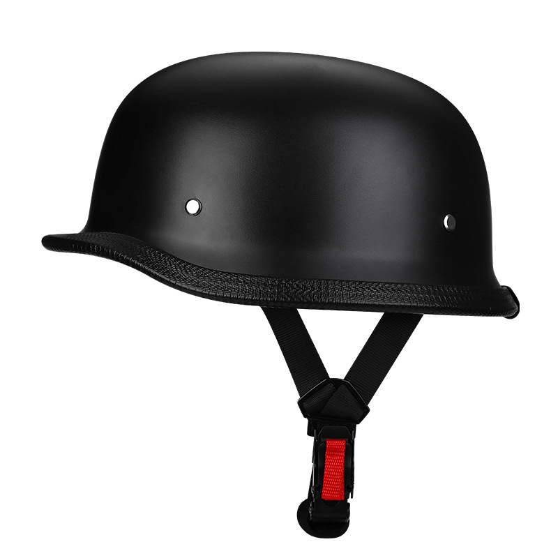 Motorcycle Electric Vehicle Helmet Abs Men's and Women's Half Helmet Japanese Retro Motorcycle Steel Helmet