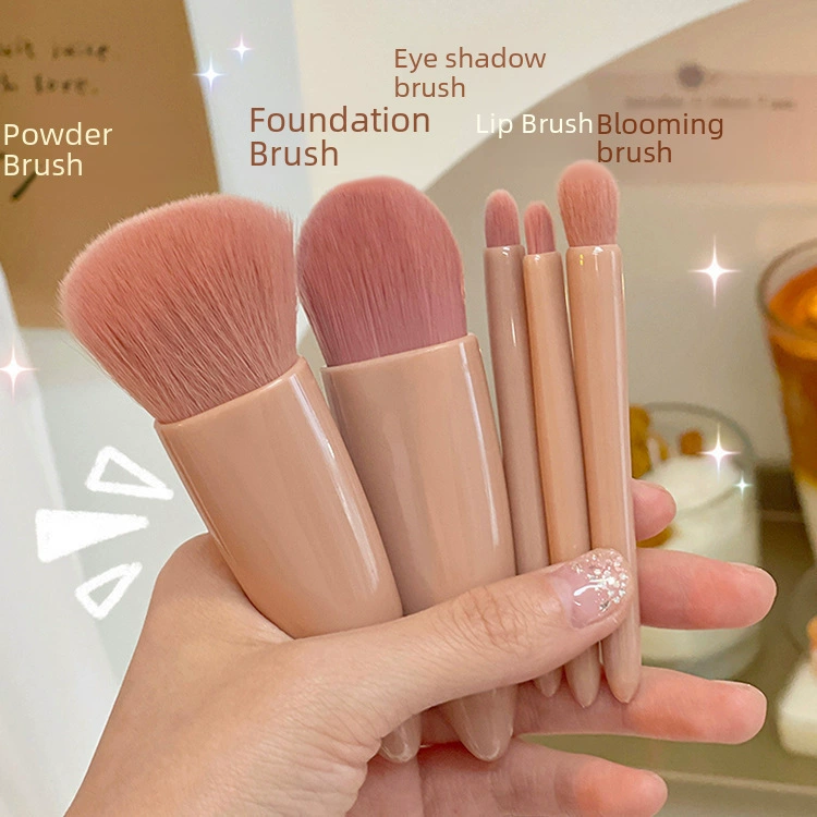 Handheld small brush, universal foundation, 5 pieces