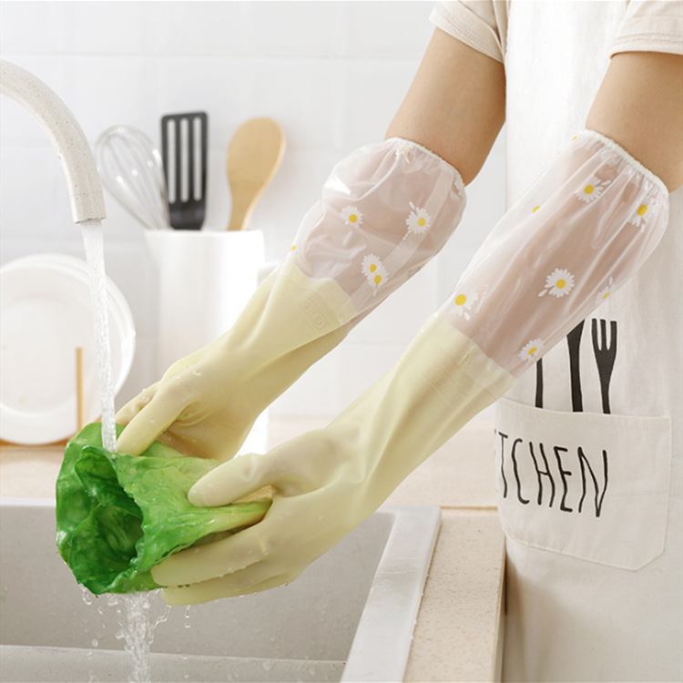Waterproof long gloves PVC