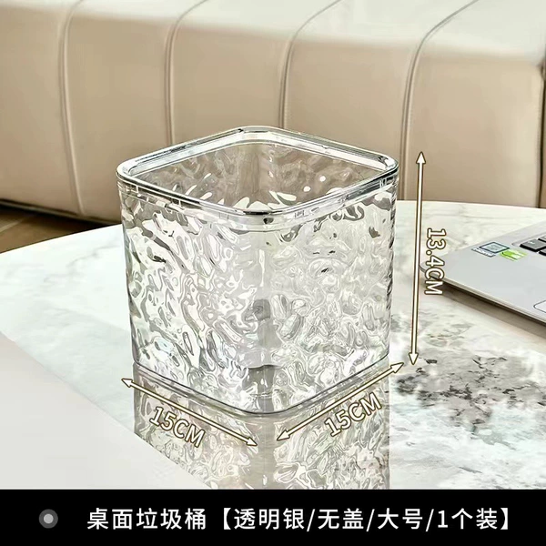 Transparent silver 【Pressing Circle Large】