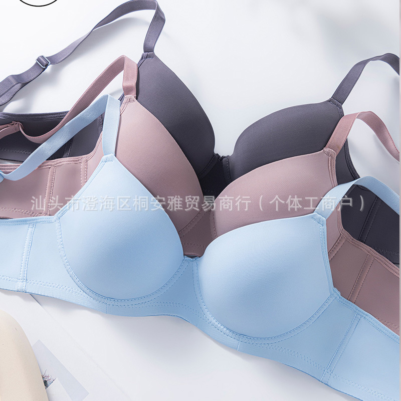 Cross-Border Large Size Underwear for Women with Big Breasts, Anti-Sagging, Breathable Thin Bra with Steel Ring Manufacturer Wholesale