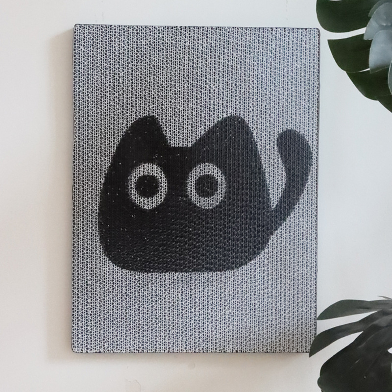 Placa de raspado vertical impresa para gatos, resistente al desgaste, respetuosa con el medio ambiente, engrosada y sin virutas, garra de gato, placa de garra de gato de pared, se puede personalizar con imágenes