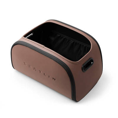Car Trunk Storage Box, High-End Car Tail Storage Box, Large-Capacity Car Storage Box for Essential Supplies (Car storage bag/box) - brown-392624cm
