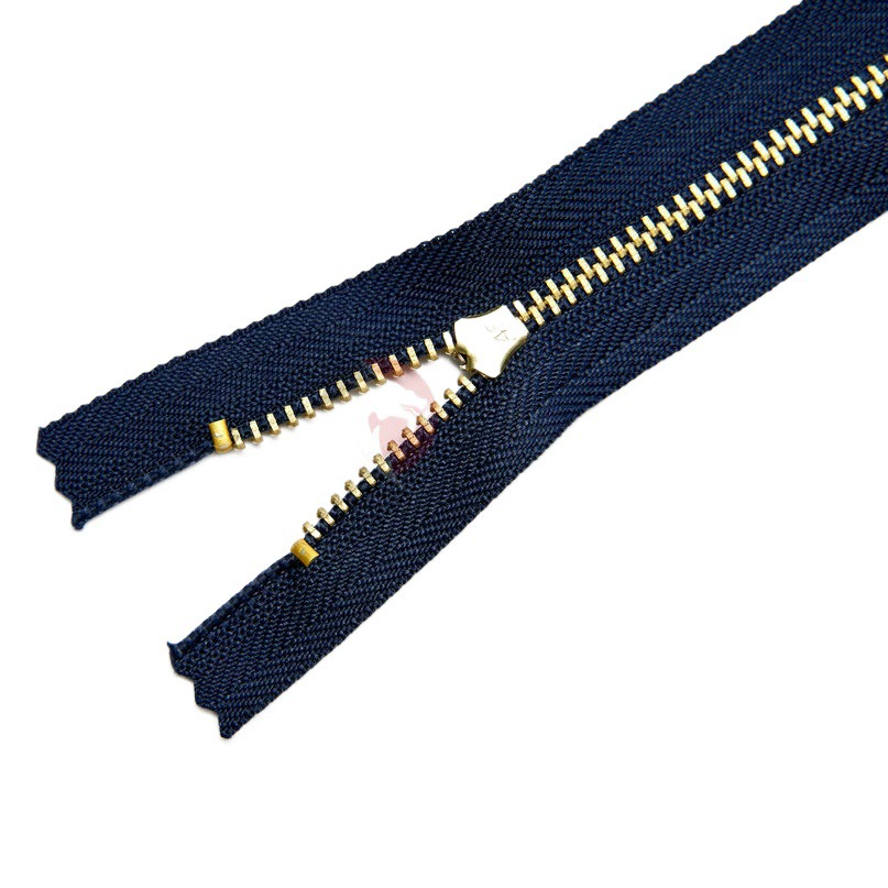 Размер 3 и размер 4 Джинсы Латунь Платина Бронза Брюки Планка Молния Одежда Закрытый конец Пружина Головка Металлическая молния