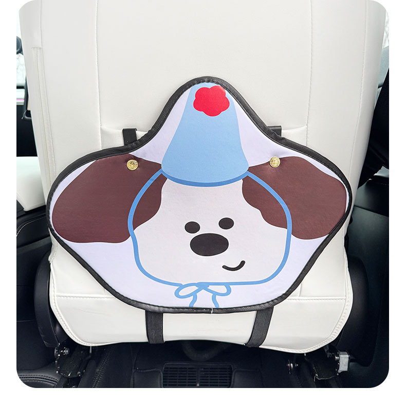 Cartoon puppy cartoon car anti-kick pad universal rear seat seat back anti-dirty protective pad car rear seat protective pad