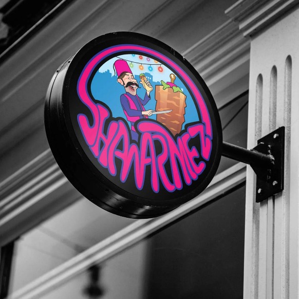 Outdoor Round Double-sided Led Vacuum Advertising Light Box