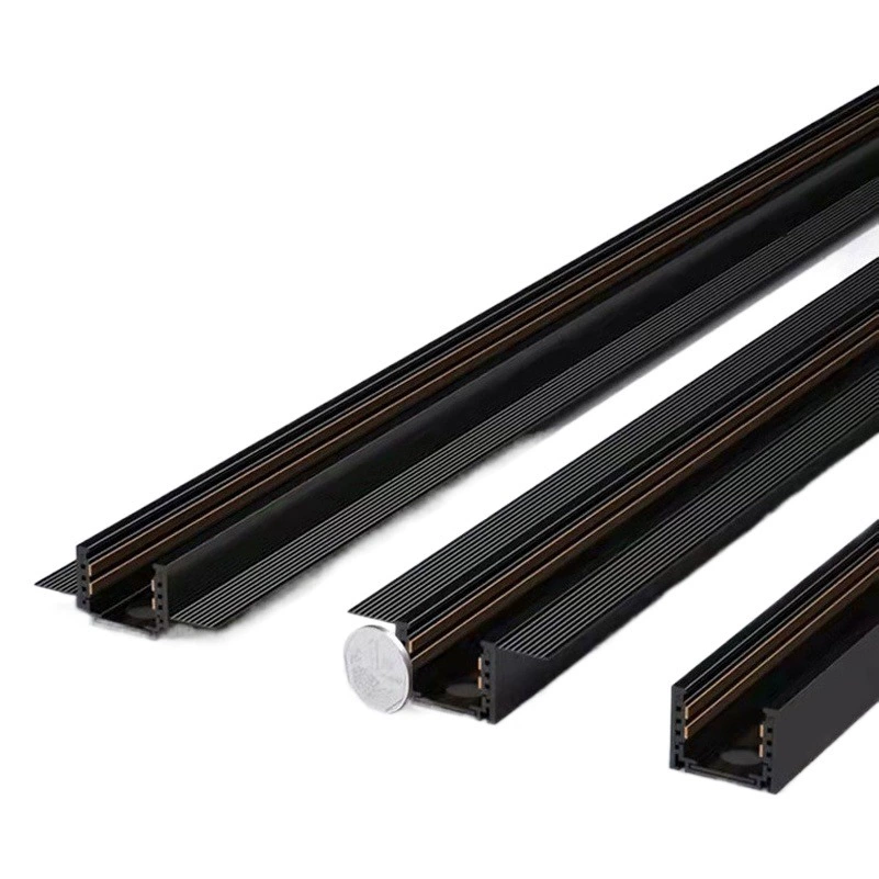 Ультратонкий магнитный трековый светильник 48В, врезной/накладной, белый, скрытый монтаж, умный, оптом