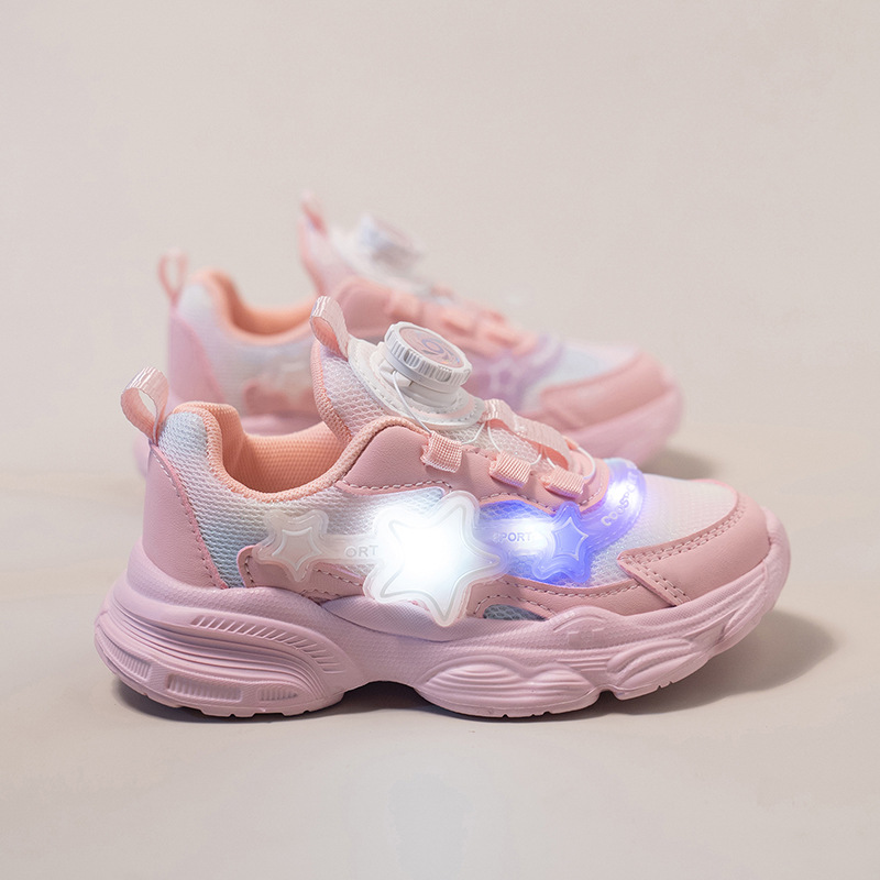 핑크 봄과 가을 그물 신발]