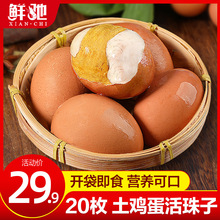 毛蛋活珠子新鮮13天雞胚蛋開袋即食熟五香鳳凰蛋鋼化蛋毛雞蛋20只