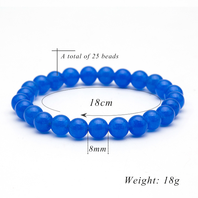 Korean version of Crystal Opal Bracelet Fashion Couple Gift Single Circle Bracelet