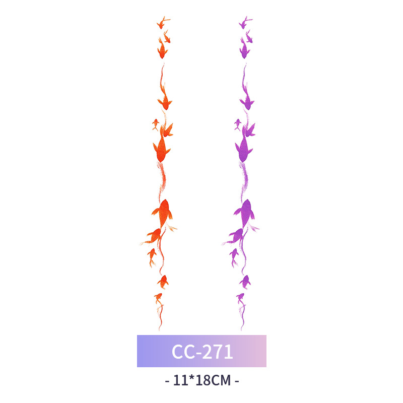 Transfronterizo en stock al por mayor de halloween colorido mariposa tatuaje pegatinas simulación sangrienta cicatriz pegatinas divertidas pegatinas impermeables