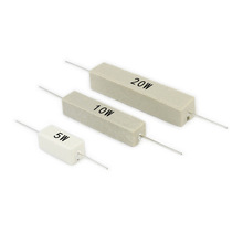 5W水泥电阻器10W陶瓷20W绕线卧式0.1R/0.15R/0.22R/0.33R--1.5K欧