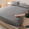 Waterproof bed cover [small checkered grid - dark gray]