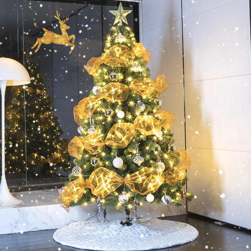 Árbol de Navidad ins estilo paquete casero hecho a mano DIY luminoso decoraciones navideñas decoración de regalo diseño de escena