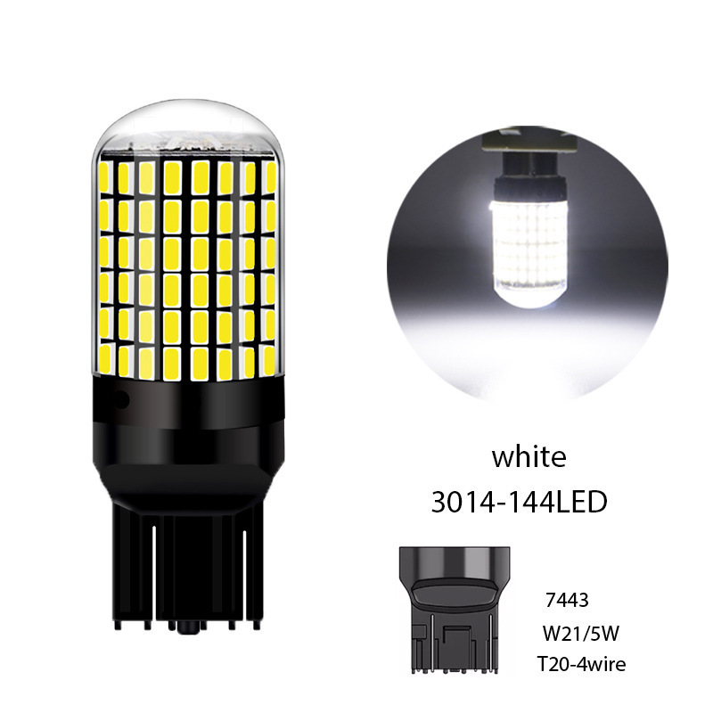 Car LED turn signal decoding anti-strobe 1156 3014 144smd 1157 brake light T20 7443