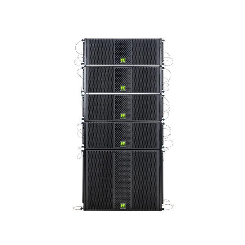 Altavoces de matriz de líneas grandes, doble de 8 pulgadas, doble 10, a prueba de agua, alta potencia, rendimiento al aire libre remoto, juego de audio de escenario profesional