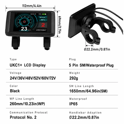 UKC1+ electric vehicle instrument Elektromobil cihazları