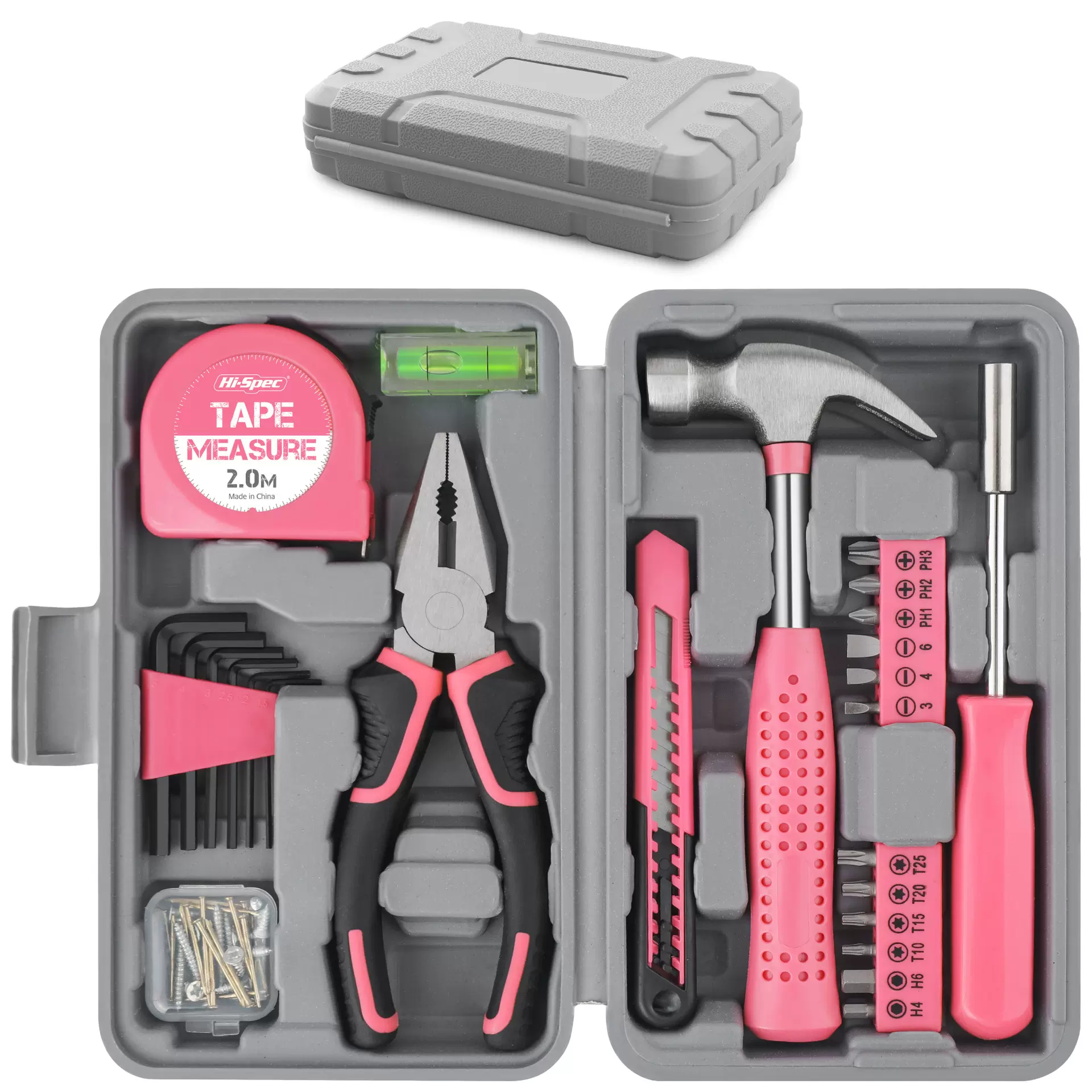 亚马逊热卖工具箱 家用工具组套美工刀锤子老虎钳工具大全工具盒