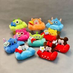 新しいd園の創意のかわいいぬいぐるみのソファーの3つの目の子のイチゴの熊の史迪の子の米のソファーの子供のメガネの爪機