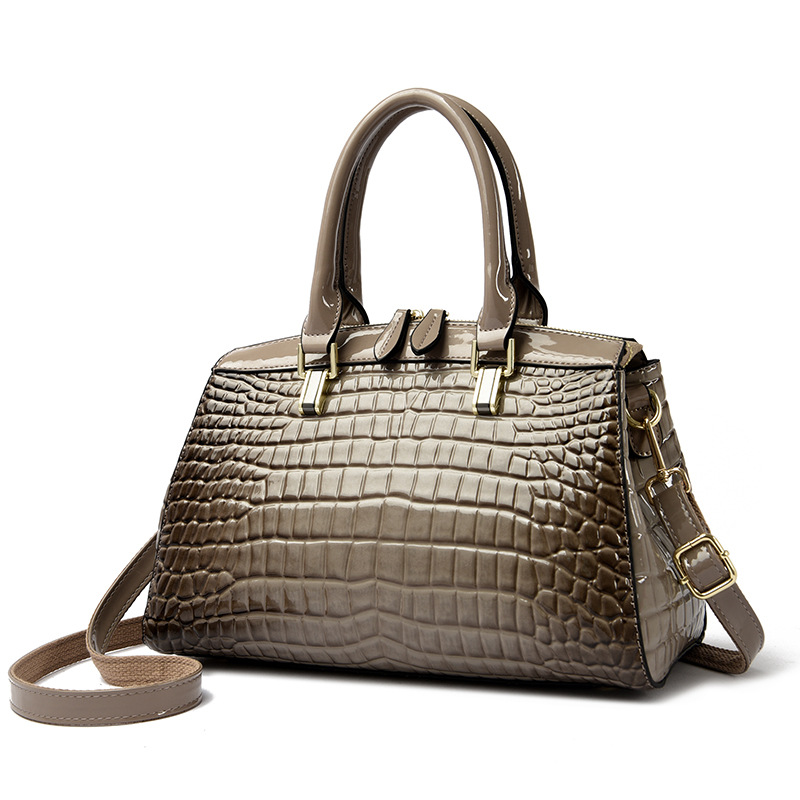 Big bag Boston Women's bag fashion light luxury middle-aged mother bag shoulder messenger handbag_voghion.com
