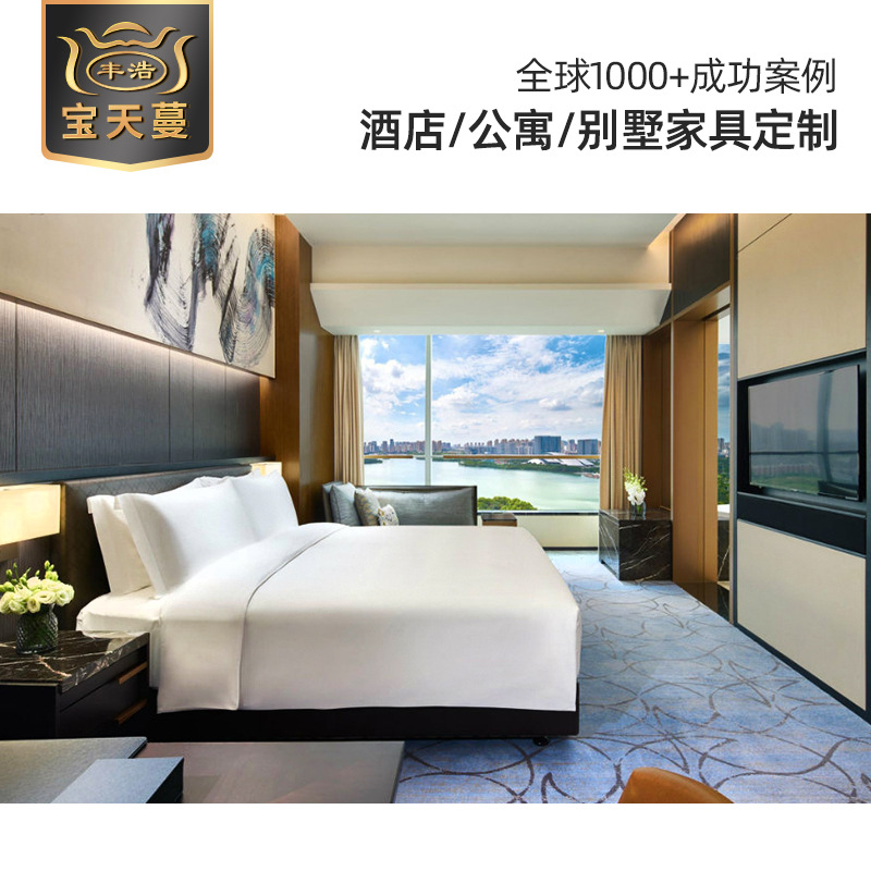 Star boutique hotel bed & breakfast room furniture full set lobby sofa restaurant dining table and chair suite bed frame bedside table
