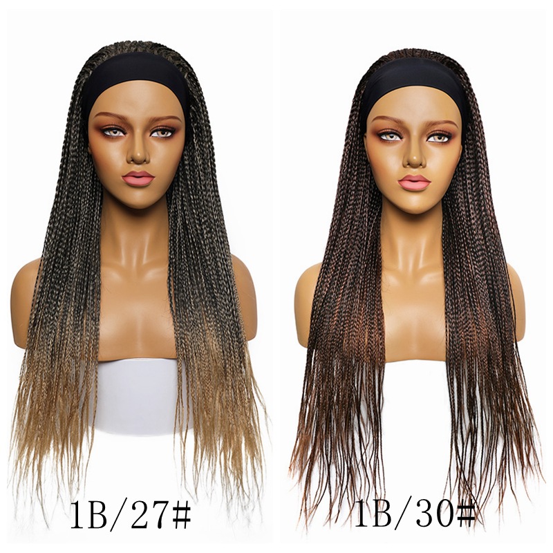 冰丝发带三股辫