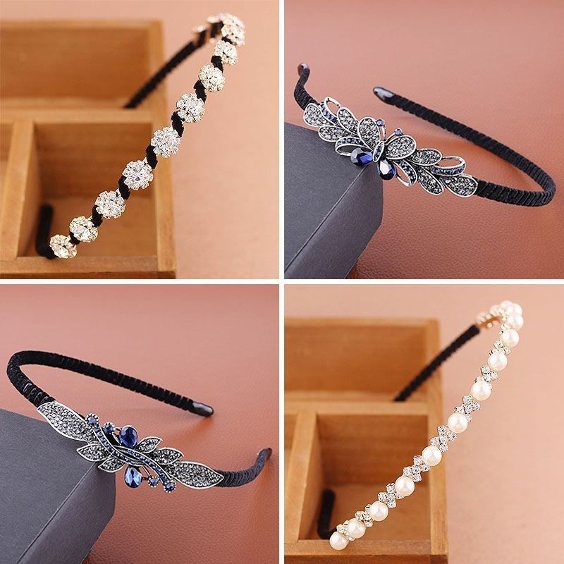 resin Hair hoop Pearl Hairdressing Simplicity Hair band Wash one's face Head hoop Hairpin Card issuance Bangs Clip adult Headdress