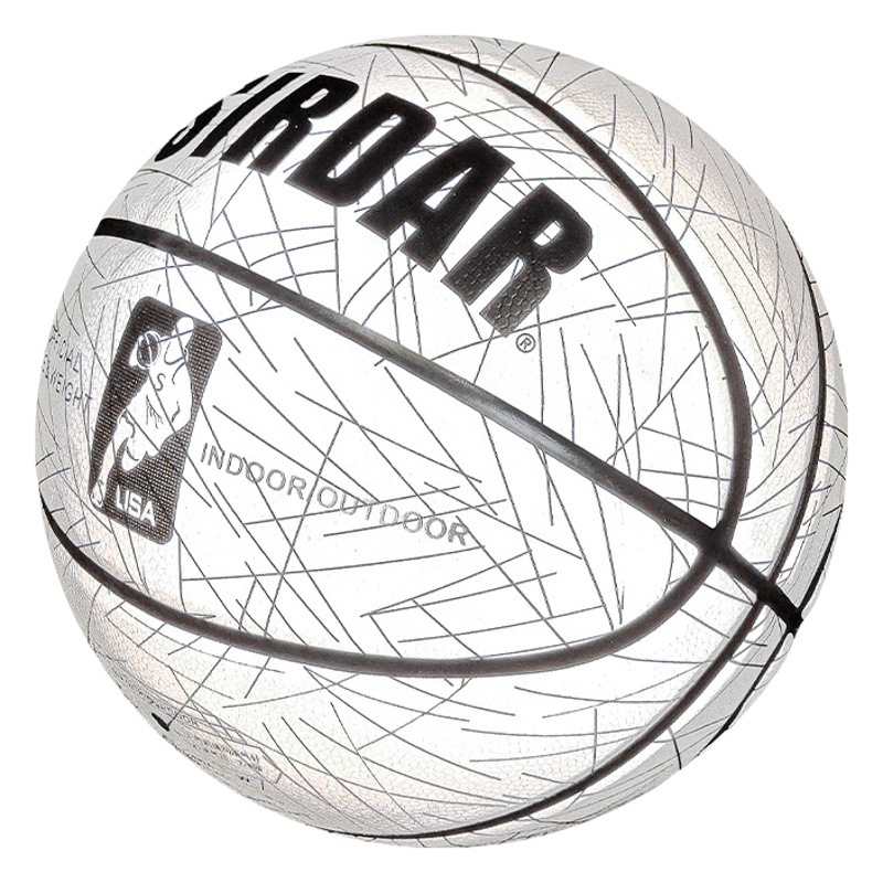 Venta al por mayor de hombres y mujeres N ° 7 N ° 5 reflexivo baloncesto luminoso adulto niños competencia entrenamiento antideslizante resistente al desgaste baloncesto regalo