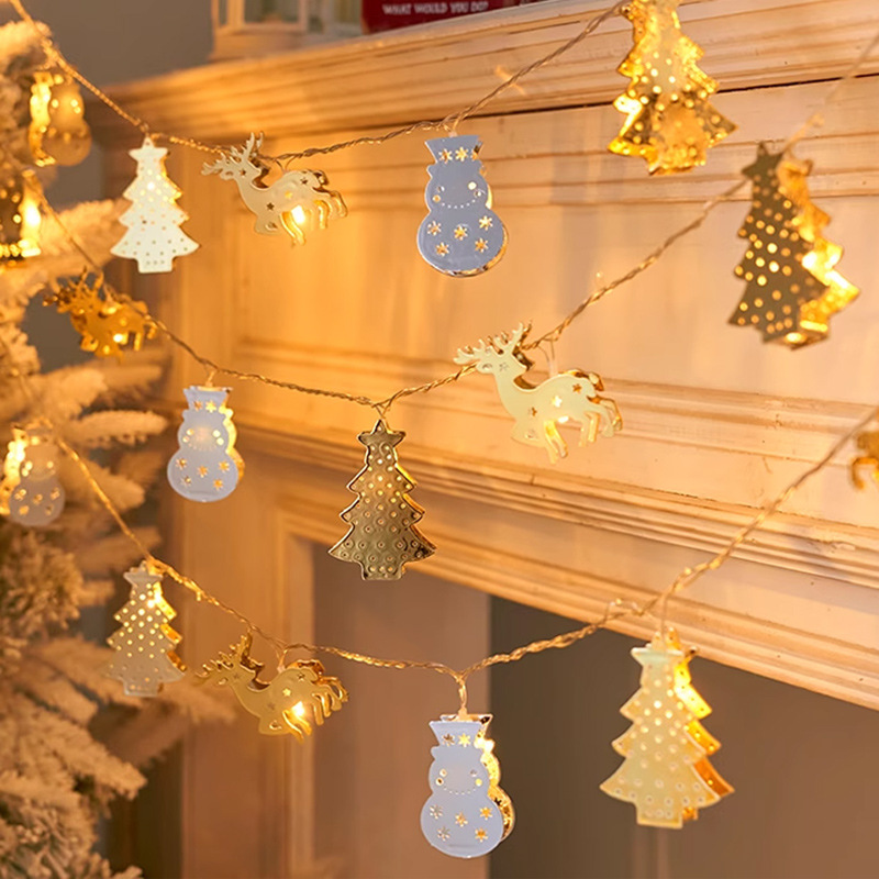Decoración de Navidad ventanas luces de atmósfera LED luces de color estrellas lámparas parpadeas habitaciones balcón patio decoración doméstica Año Nuevo