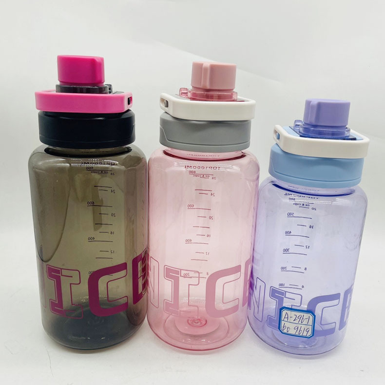 Sansheng PC taza de plástico 1000Ml taza de agua deportiva al aire libre taza de agua de gran capacidad taza de plástico taza de espacio al por mayor