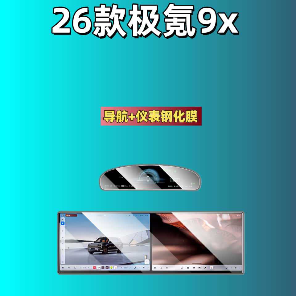Tempered Film Navigation Central Control Film Car Interior Accessories for Zeekr 009