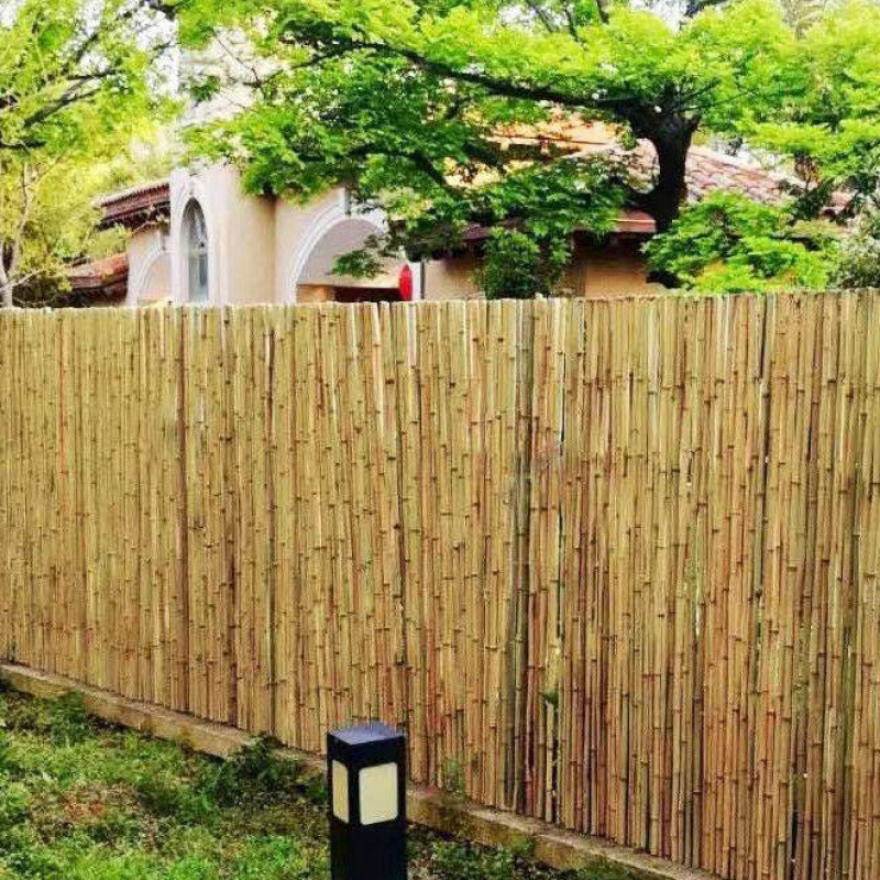 竹フェンス、竹柵、防腐竹、屋外ヴィラ、竹竿壁、屋外バルコニー、和風竹フェンス|undefined