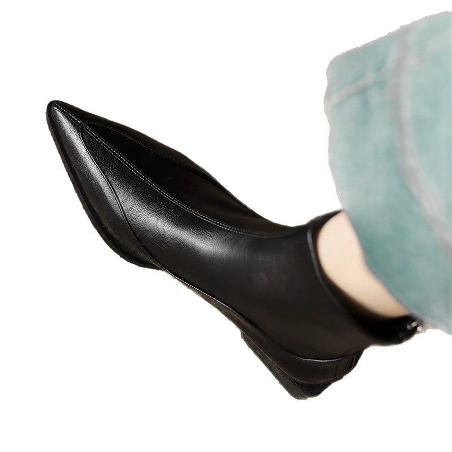 Women's Brown Leather Over The Knee Boots With Chunky Heel_voghion.com