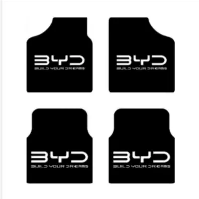logo, universal crystal velvet foot mats – Universal Foot Pad - byd-full-set-60505050cm-crystal-velvet-four-piece-set
