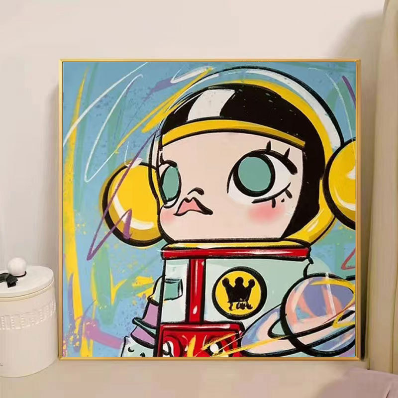 漫画 Q バージョンエッグマンパーティーシリーズ DIY デジタル油絵子供の手作り着色油絵装飾品卸売|undefined