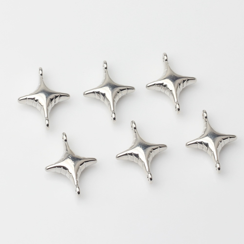 Electroplated Color Treatment DIY Jewelry Accessories Classification 10 PCS/Package Alloy Star Pendant DIY Jewelry Accessories