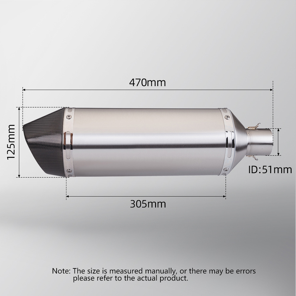 Motorcycle Scooter Modified Sf4 Stainless Steel Front Section and Tail Section Muffler Full Section Exhaust Pipe Combination Set