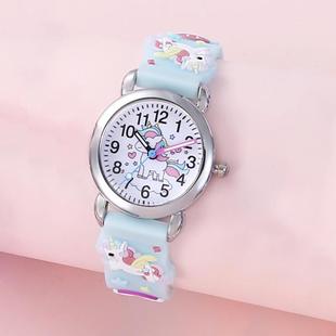 Rainbow Cloud Wings Pegasus 12 Digital Kids Cartoon Silicone Watch
