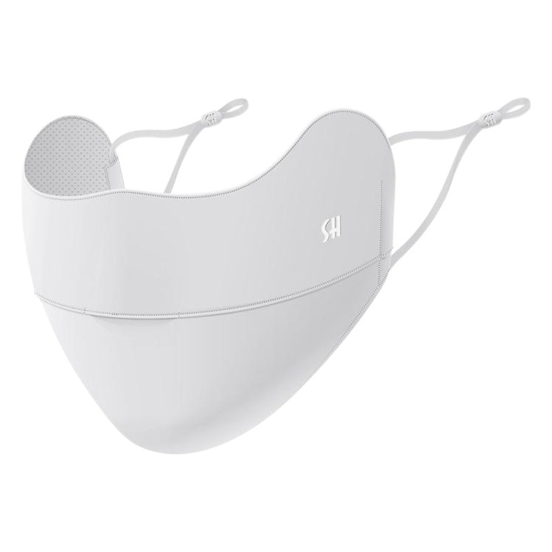 Máscara de protección solar de seda de hielo, máscara facial para mujer, parasol para esquina de los ojos, estéreo antiultravioleta, transpirable, fina, antiniebla XKZ42