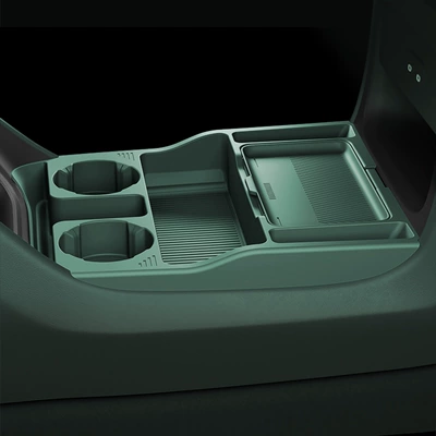 pad, integrated storage mat, car – Anti-slip mat - dark-green